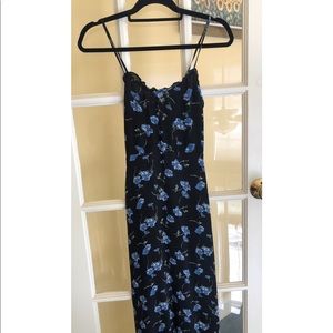 Reformation, Blue Floral Dress, 0